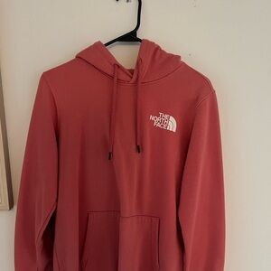 Pink north face hoodie